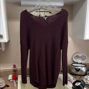 Women's Burgundy Sweater